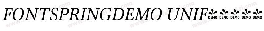 FONTSPRINGDEMO UNIF字体转换